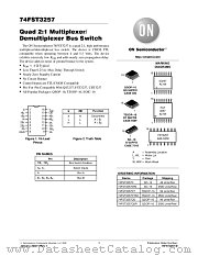74FST3257-D datasheet pdf ON Semiconductor