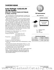 74VCXH16240-D datasheet pdf ON Semiconductor