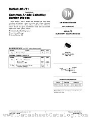 BAS40-06LT1-D datasheet pdf ON Semiconductor