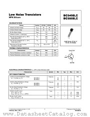 BC549B-D datasheet pdf ON Semiconductor