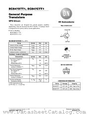 BC847BTT1-D datasheet pdf ON Semiconductor