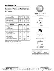 BCW68GLT1-D datasheet pdf ON Semiconductor