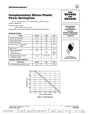 BDV65B-D datasheet pdf ON Semiconductor