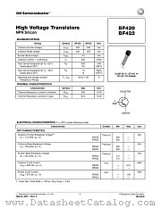 BF420-D datasheet pdf ON Semiconductor