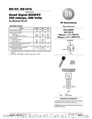 BS107-D datasheet pdf ON Semiconductor