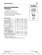 BU208A-D datasheet pdf ON Semiconductor