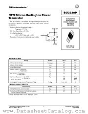 BU323AP-D datasheet pdf ON Semiconductor