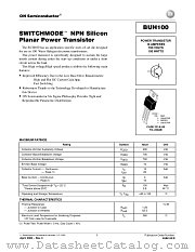 BUH100-D datasheet pdf ON Semiconductor