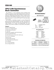 CS5160-D datasheet pdf ON Semiconductor