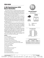 CS5165H-D datasheet pdf ON Semiconductor