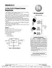 CS52015-3-D datasheet pdf ON Semiconductor