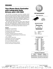 CS5302-D datasheet pdf ON Semiconductor
