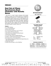 CS5421-D datasheet pdf ON Semiconductor