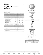 LA733P-D datasheet pdf ON Semiconductor