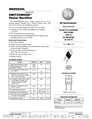 MBR5025L-D datasheet pdf ON Semiconductor