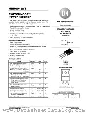 MBR6045WT-D datasheet pdf ON Semiconductor