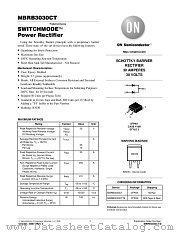MBRB3030CT-D datasheet pdf ON Semiconductor