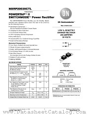 MBRP20030CTL-D datasheet pdf ON Semiconductor
