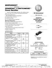 MBRP20060CT-D datasheet pdf ON Semiconductor
