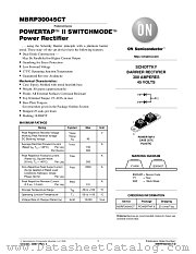 MBRP30045CT-D datasheet pdf ON Semiconductor