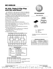 MC100EL30-D datasheet pdf ON Semiconductor