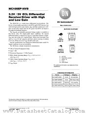MC100EP16VB-D datasheet pdf ON Semiconductor