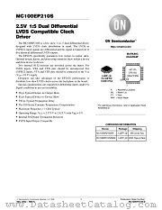 MC100EP210S-D datasheet pdf ON Semiconductor