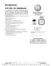 MC100LVE164-D datasheet pdf ON Semiconductor