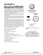 MC100LVEP111-D datasheet pdf ON Semiconductor