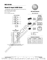MC10104-D datasheet pdf ON Semiconductor