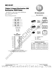 MC10107-D datasheet pdf ON Semiconductor