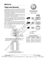 MC10114-D datasheet pdf ON Semiconductor