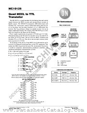 MC10125-D datasheet pdf ON Semiconductor
