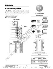 MC10164-D datasheet pdf ON Semiconductor