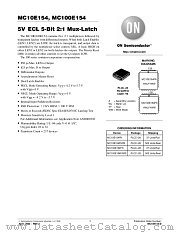 MC10E154-D datasheet pdf ON Semiconductor