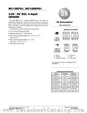MC10EP01-D datasheet pdf ON Semiconductor