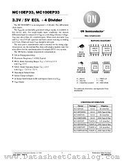 MC10EP33-D datasheet pdf ON Semiconductor