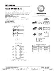 MC10H101-D datasheet pdf ON Semiconductor