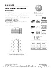 MC10H158-D datasheet pdf ON Semiconductor