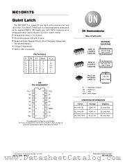 MC10H175-D datasheet pdf ON Semiconductor