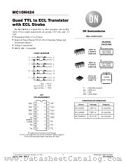 MC10H424-D datasheet pdf ON Semiconductor