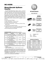 MC14029B-D datasheet pdf ON Semiconductor