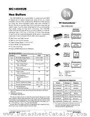 MC14049UB-D datasheet pdf ON Semiconductor