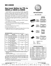 MC14504B-D datasheet pdf ON Semiconductor