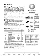 MC14521B-D datasheet pdf ON Semiconductor