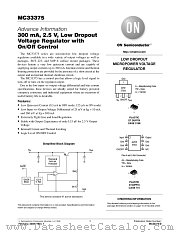 MC33375-D datasheet pdf ON Semiconductor