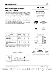 MC3423-D datasheet pdf ON Semiconductor