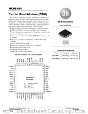MC68194-D datasheet pdf ON Semiconductor