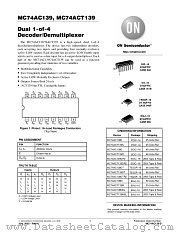 MC74AC139-D datasheet pdf ON Semiconductor