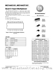 MC74AC157-D datasheet pdf ON Semiconductor